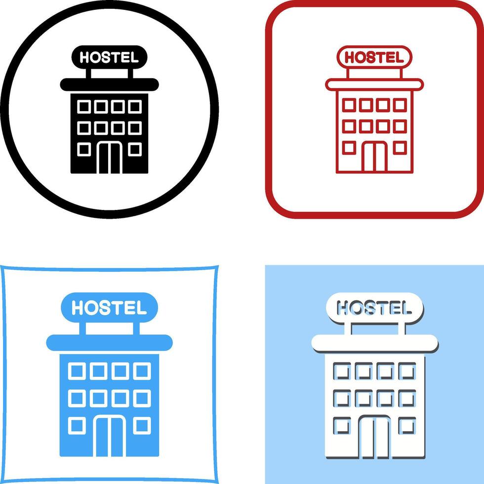 Hostel Icon Design vector