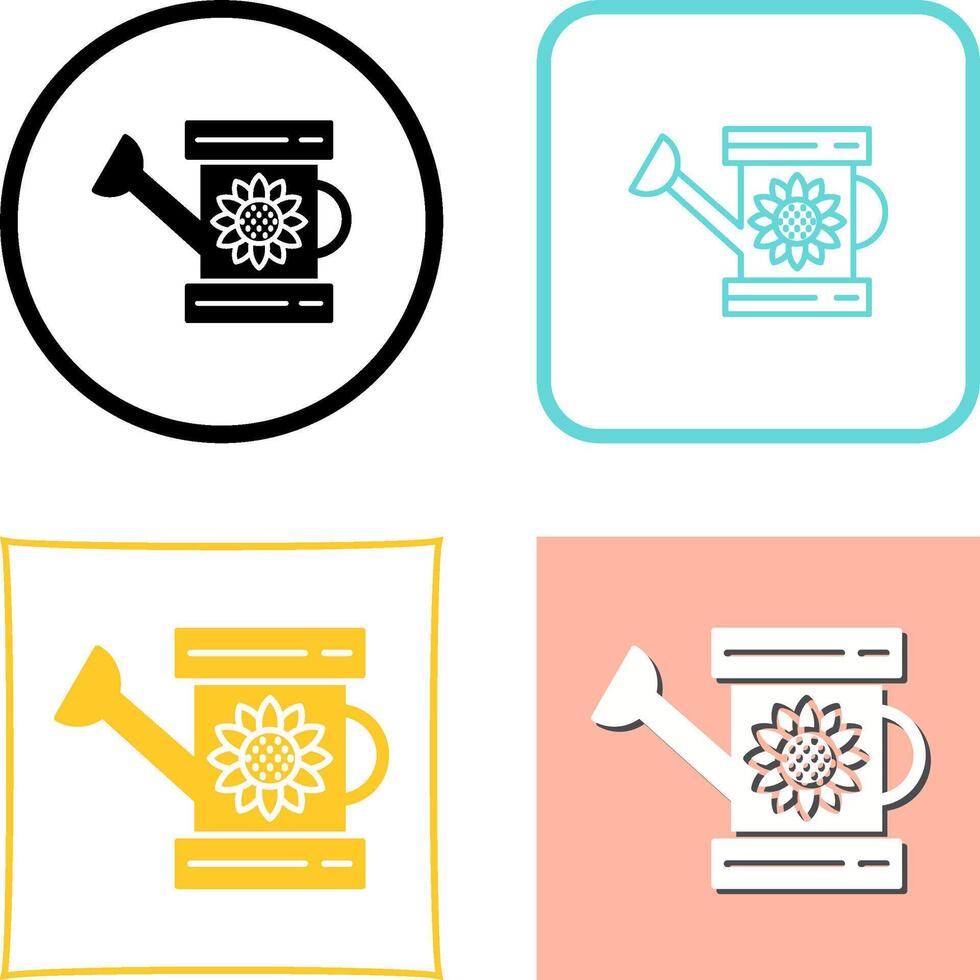 Watering Can Icon Design vector