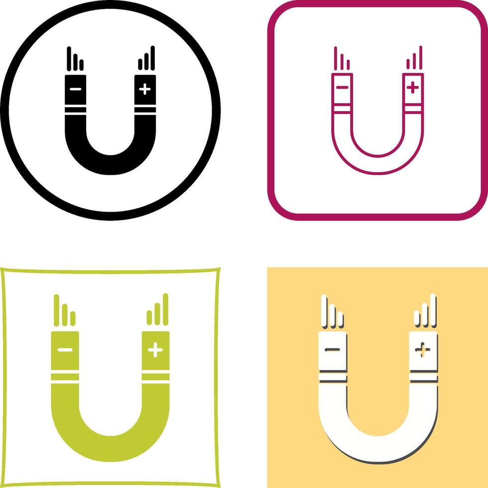 Magnet Icon Design vector