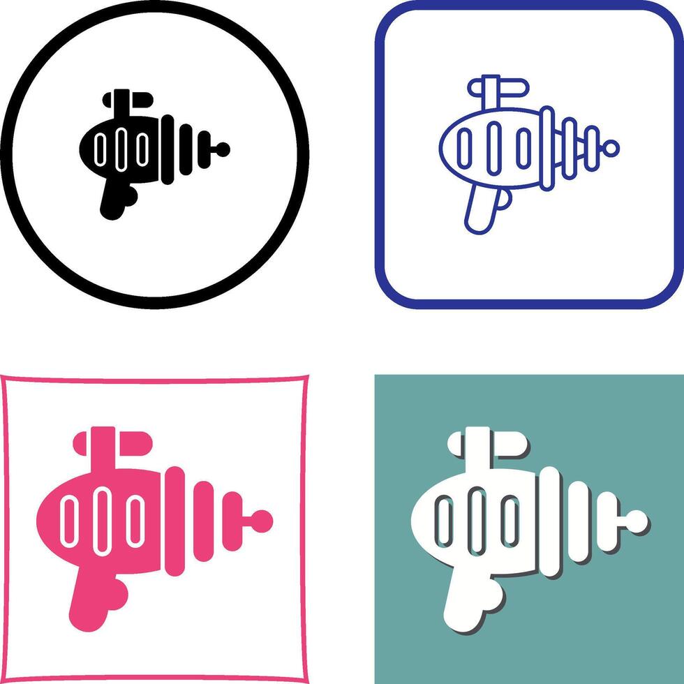 Laser Gun Icon Design vector