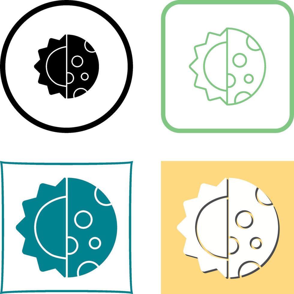 Day And Nigt Icon Design vector