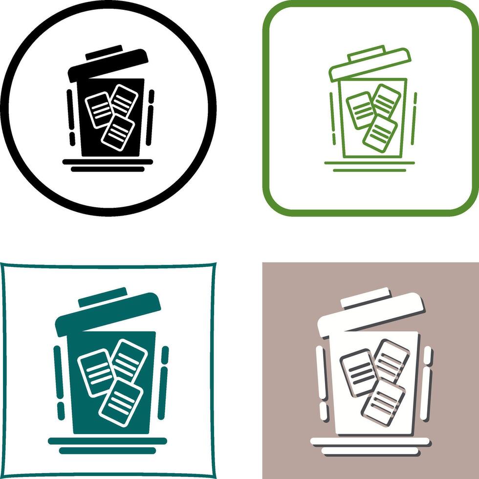 Delete Icon Design vector