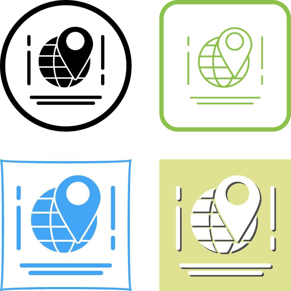 Map Icon Design vector