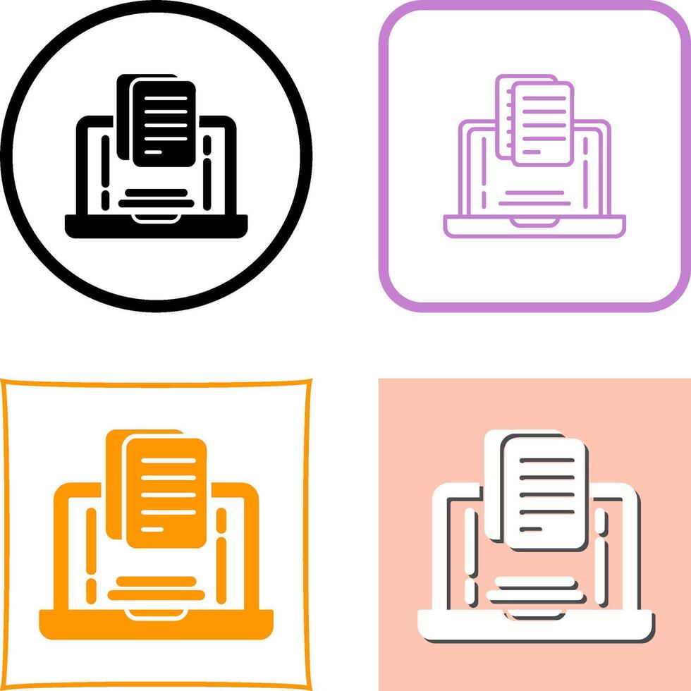 Document Icon Design vector