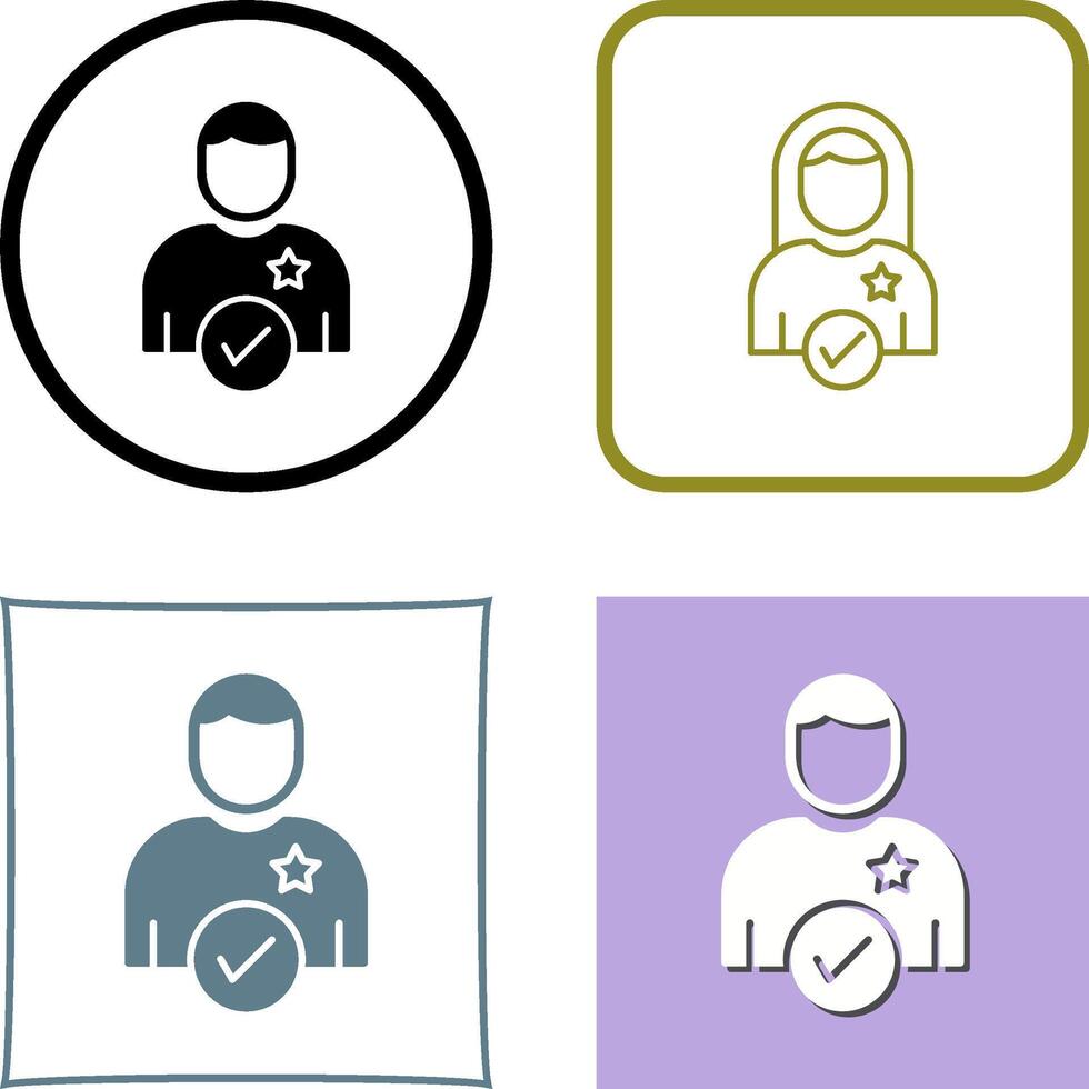 Candidate Icon Design vector