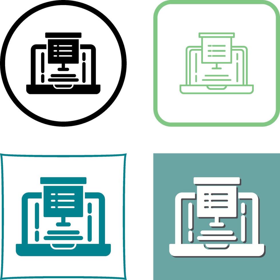 Presentation Icon Design vector
