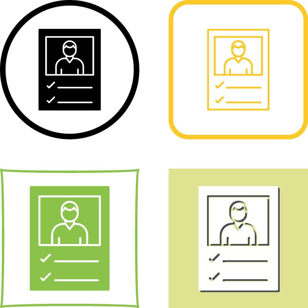 Ballot Icon Design vector