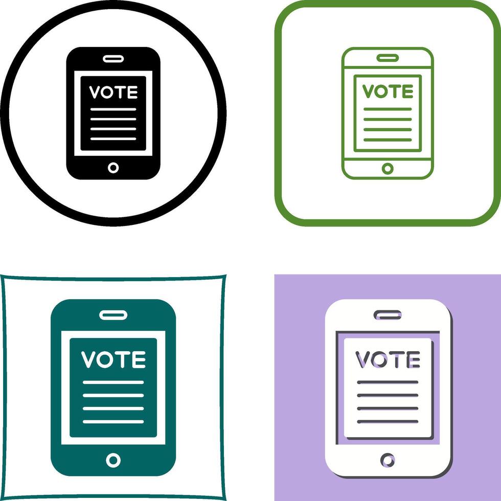 Vote Icon Design vector