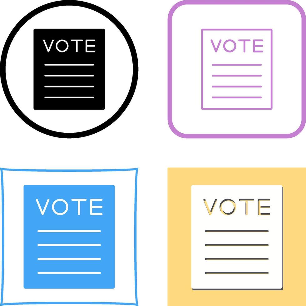 Vote Icon Design vector