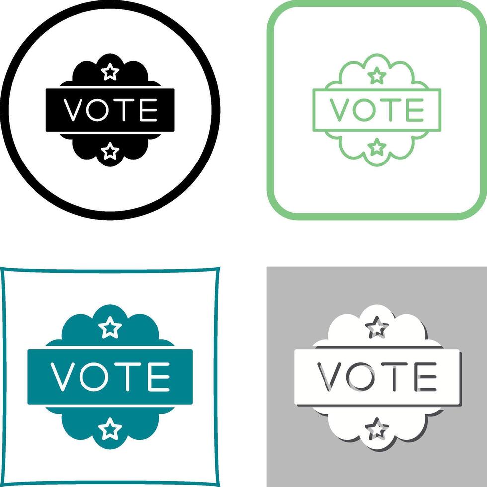 Vote Icon Design vector