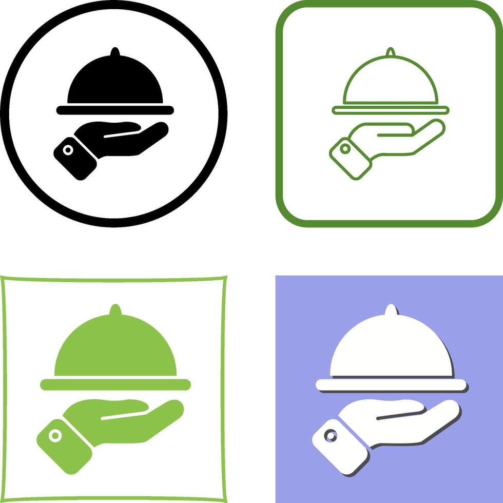 Waiter Icon Design vector
