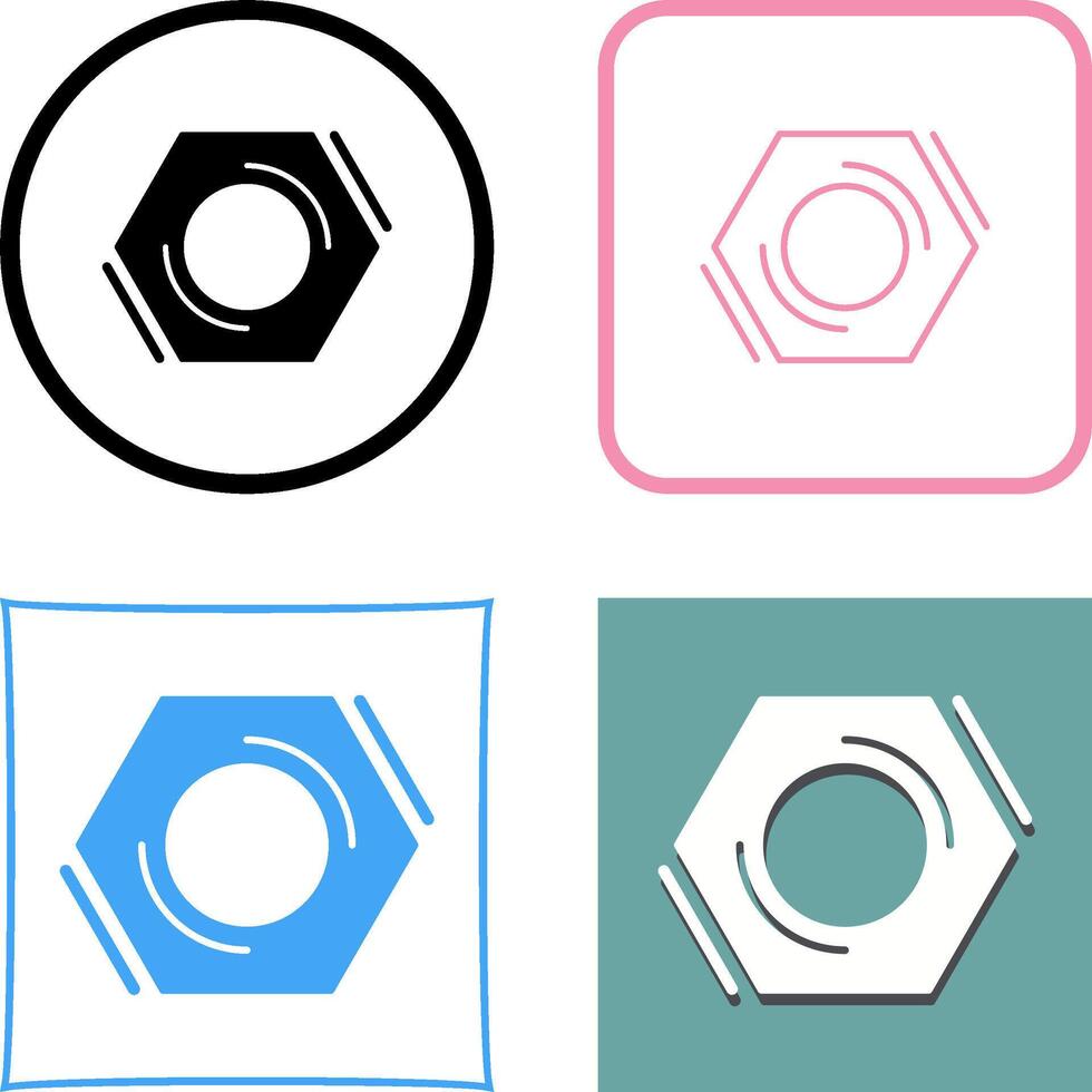 Nut Icon Design vector