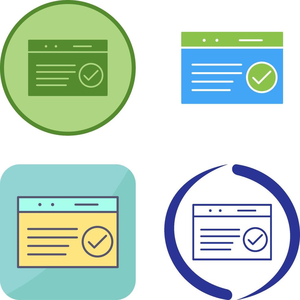 Unique QC Passed Icon Design vector