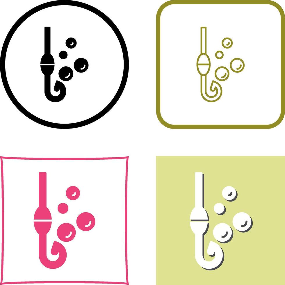 Fishing Hook Icon Design vector