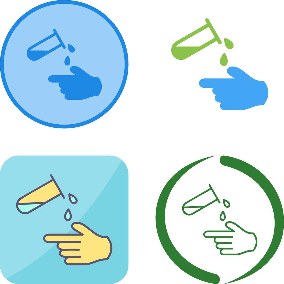 Corrosive Hazard Icon Design vector