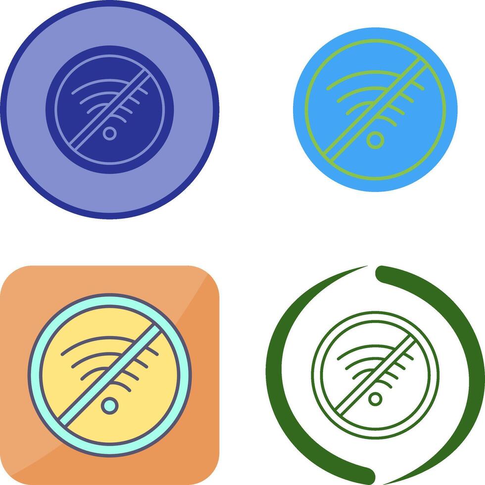 No Wifi Icon Design vector