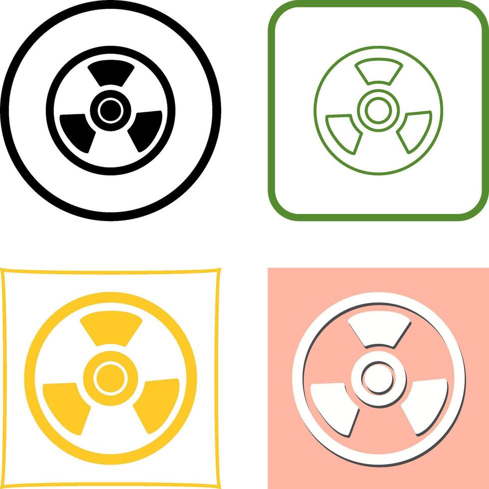 Nuclear Icon Design vector