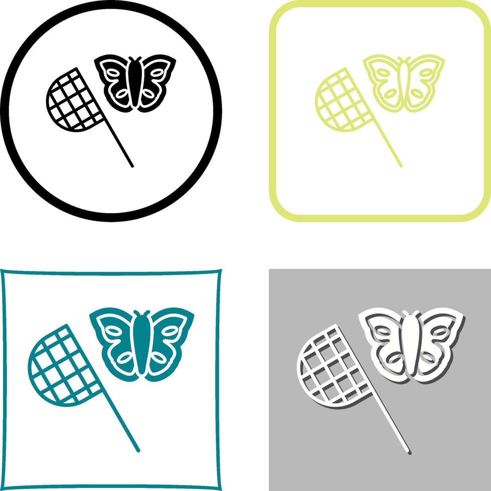 Butterfly Catcher Icon Design vector