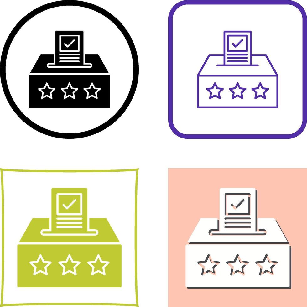 Ballot Icon Design vector
