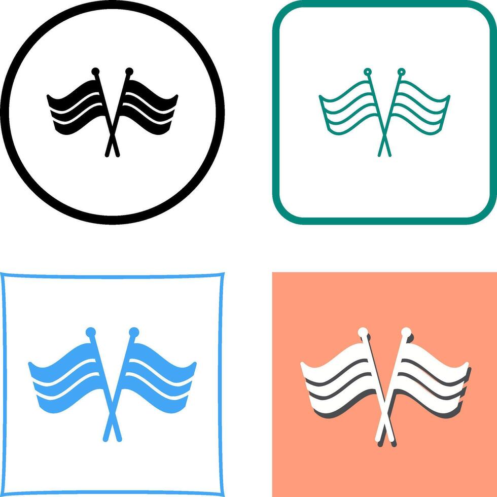 Flag Icon Design vector