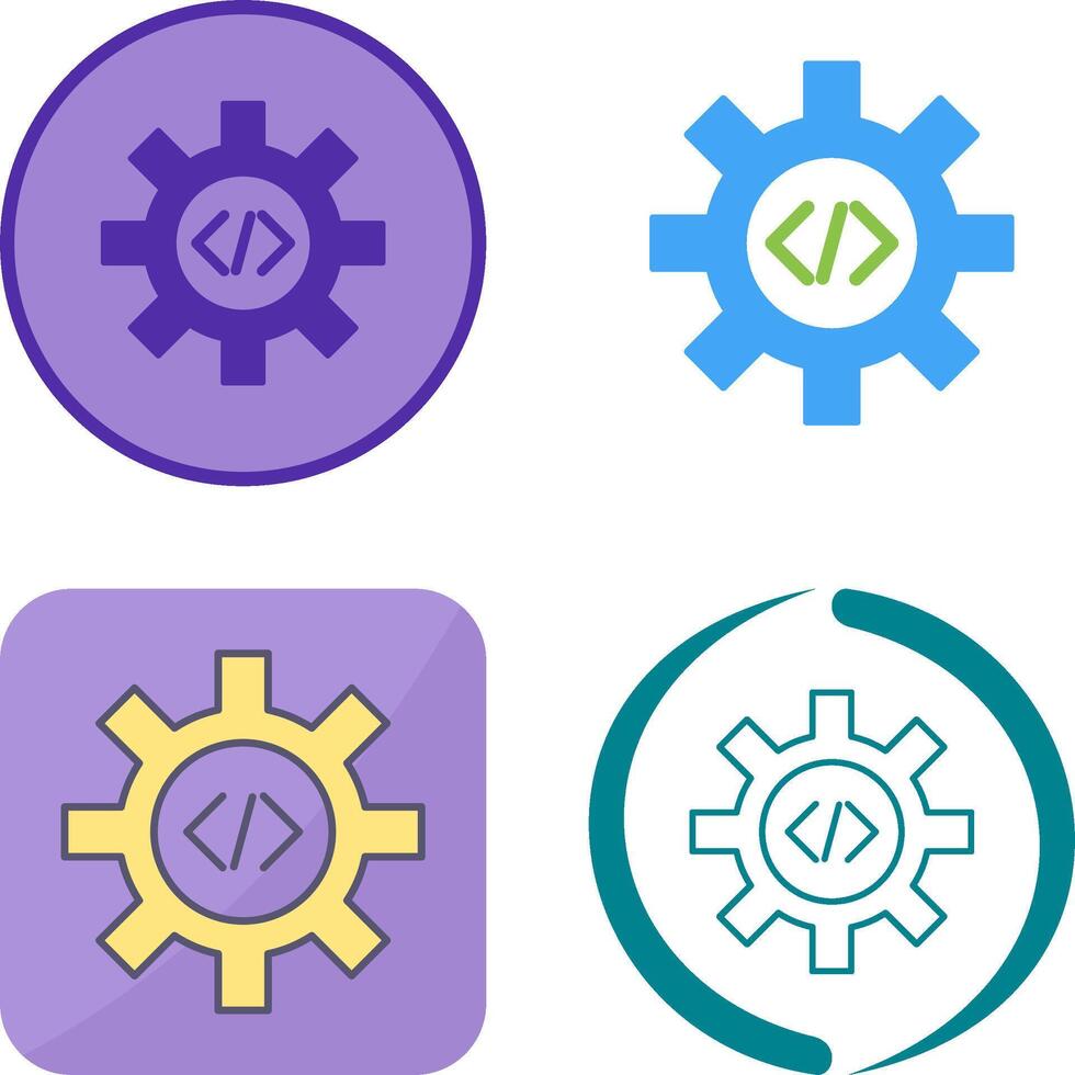 único código mejoramiento icono diseño vector