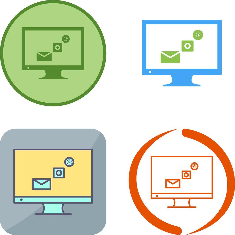 Unique Digital Marketing Icon Design vector