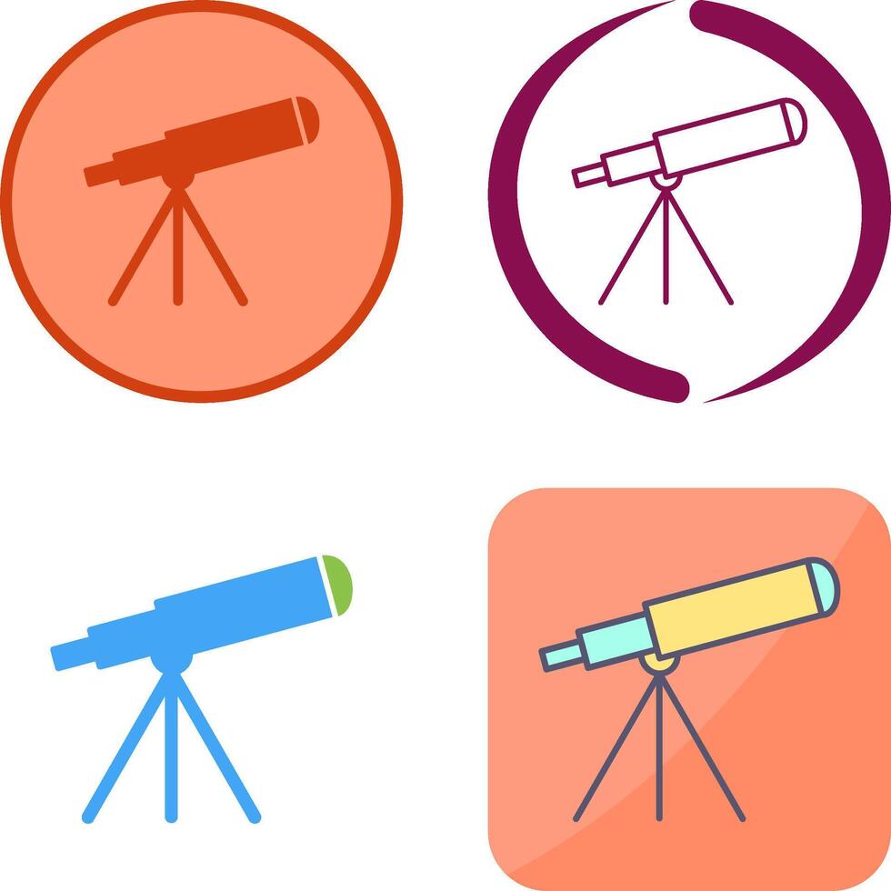 Telescope Icon Design vector