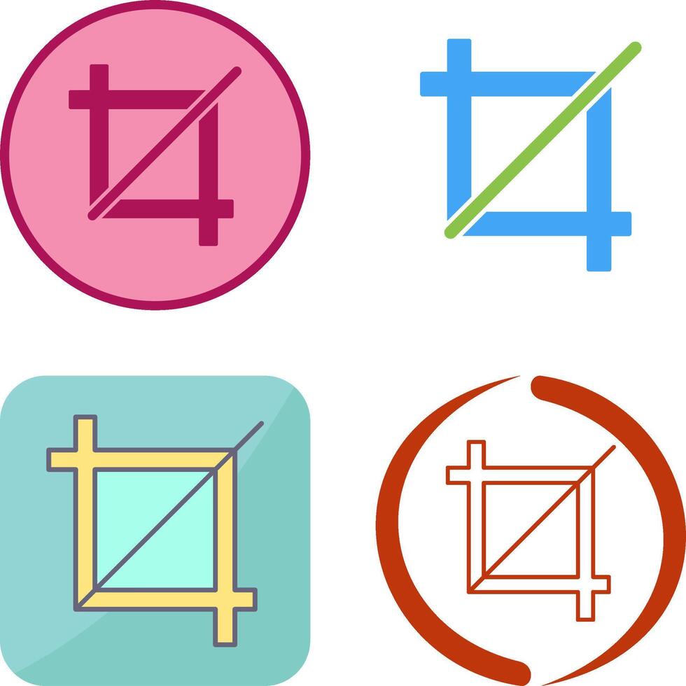 Unique Crop Icon Design vector