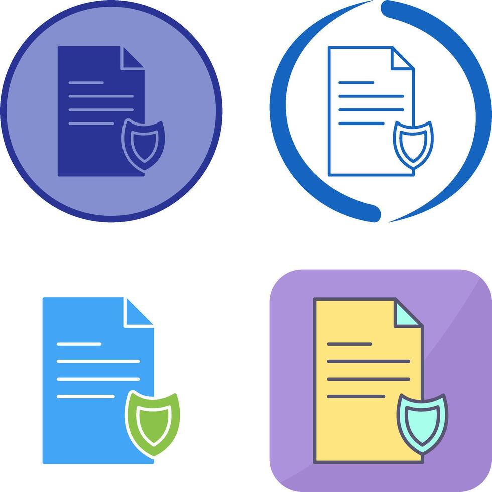 Private Document Icon Design vector
