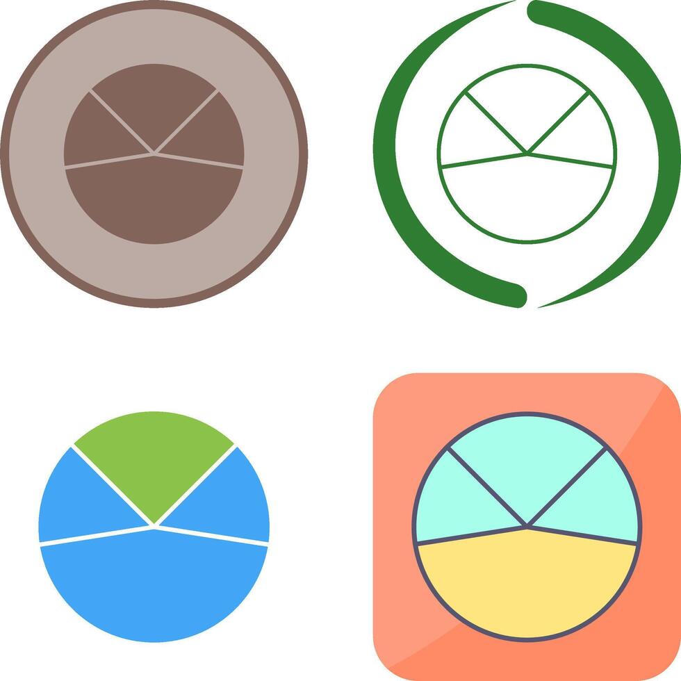 Pie Chart Analysis Icon Design vector