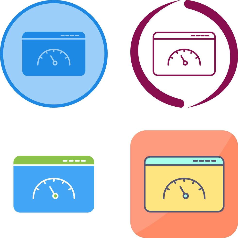 Page Speed Icon Design vector