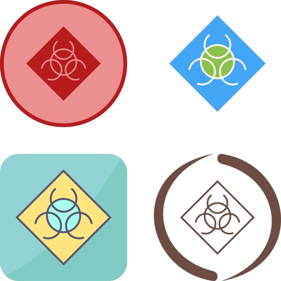 Biological Hazard Icon Design vector