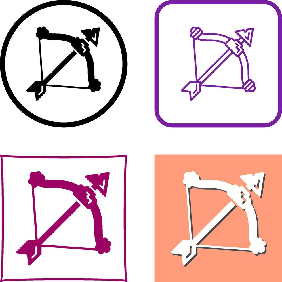 Crossbow Icon Design vector