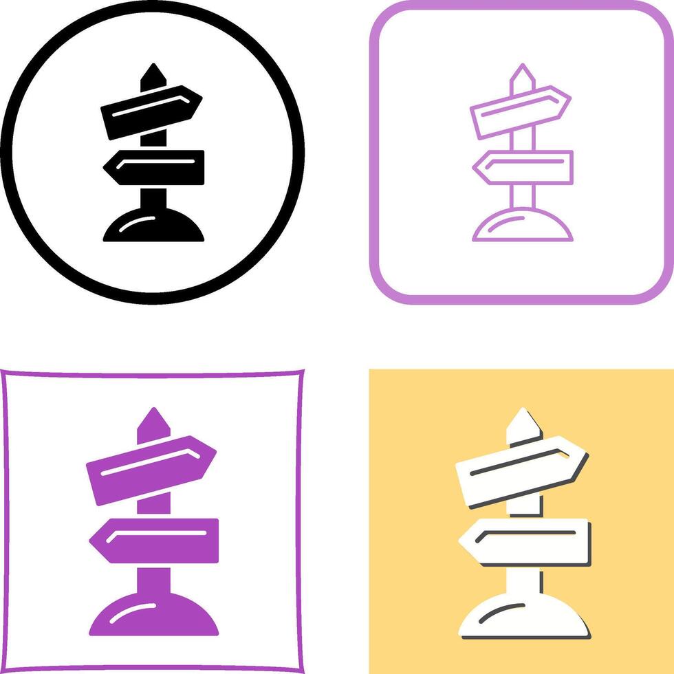 Road Sign Icon Design vector