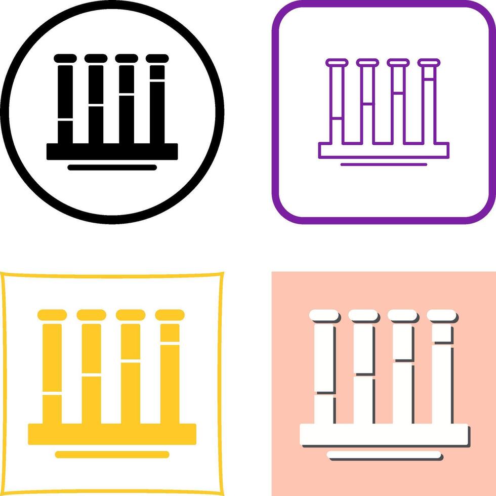 Communicating Vessels Icon Design vector