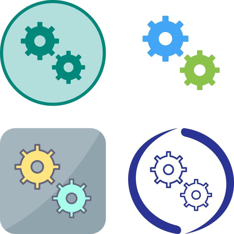 Unique Configurations Icon Design vector