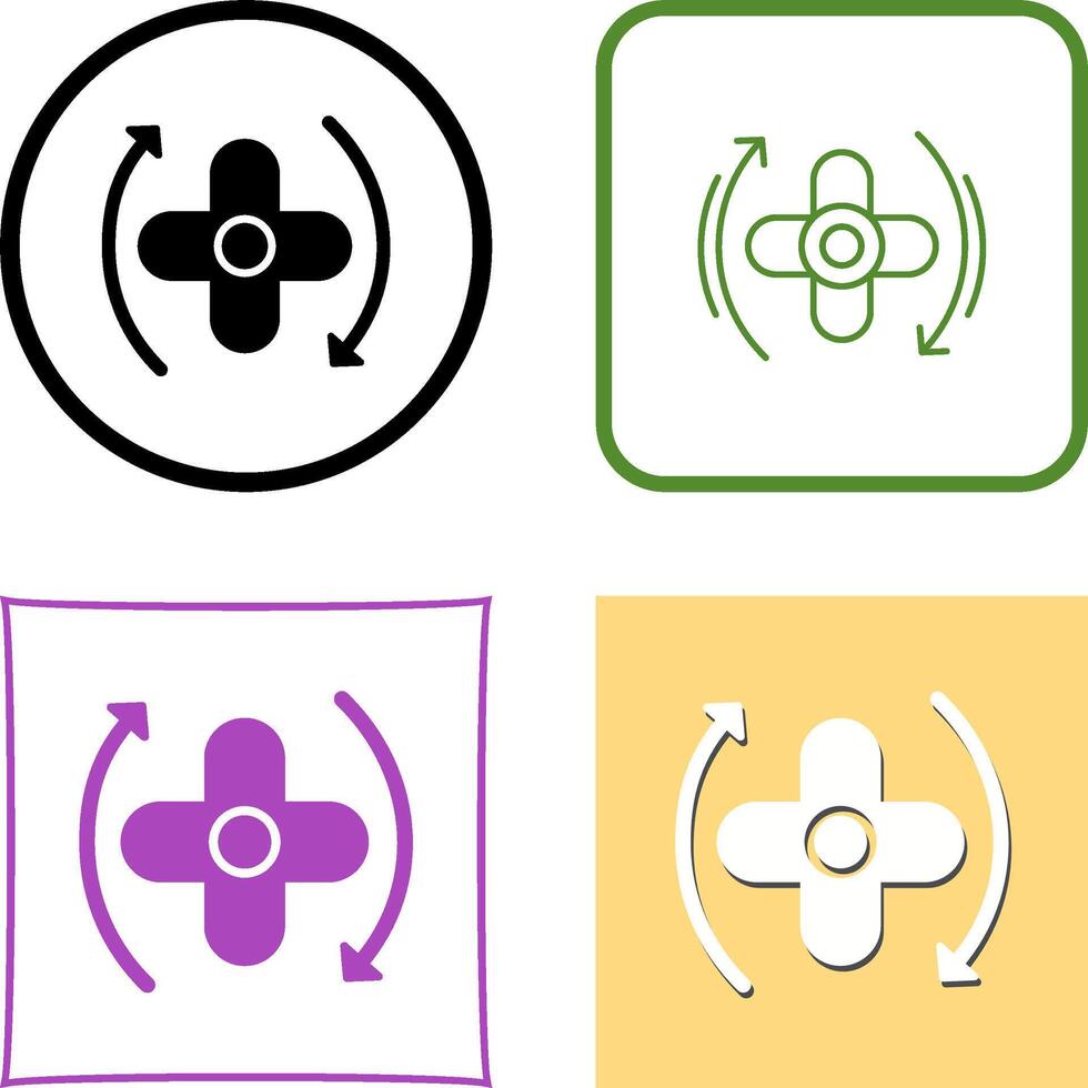 Rotate Icon Design vector