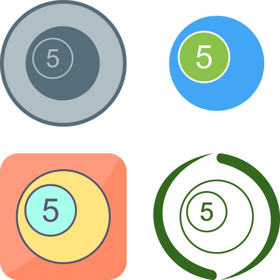 Pool Balls Icon Design vector