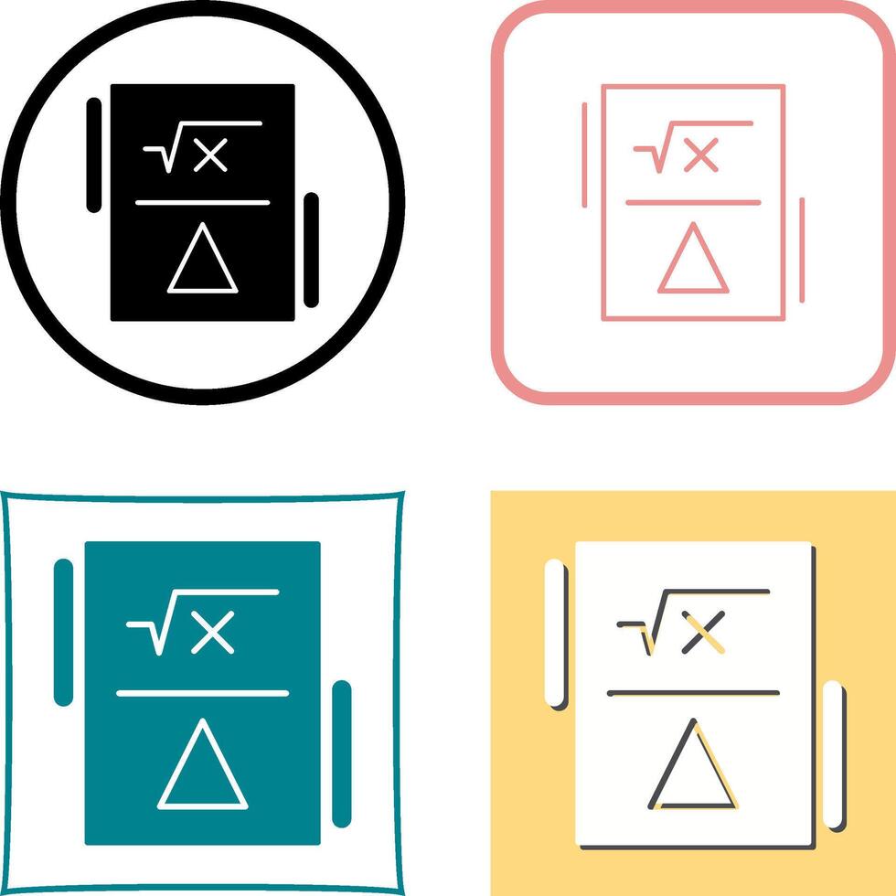 Formula Icon Design vector