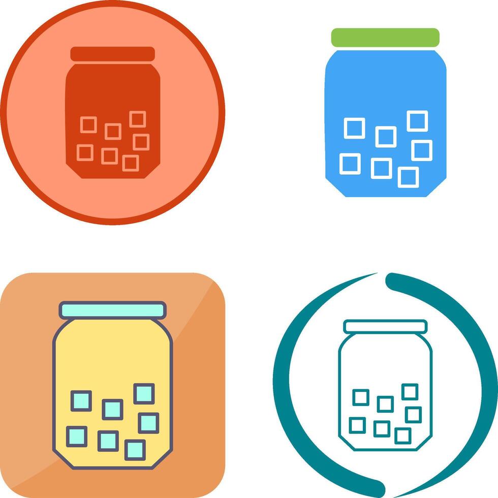 Sugar Bottle Icon Design vector