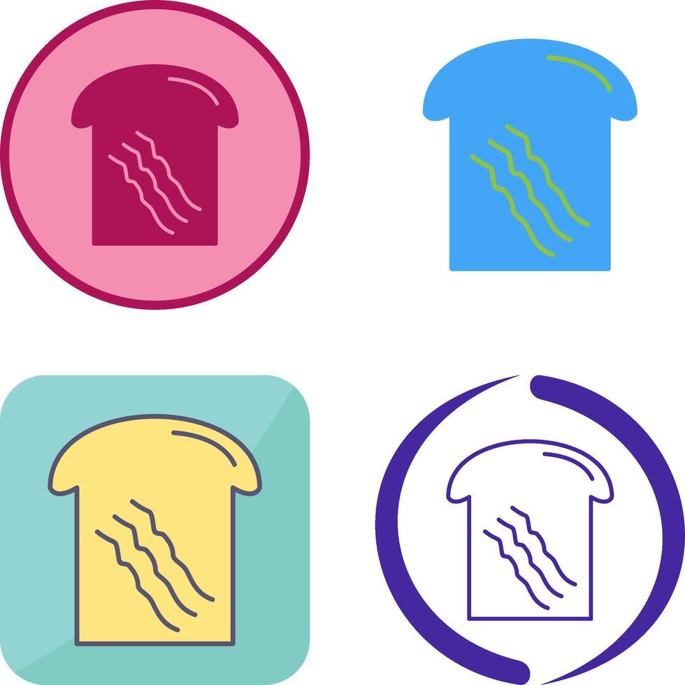 Toast Icon Design vector