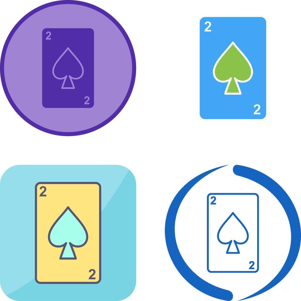 Spades Card Icon Design vector