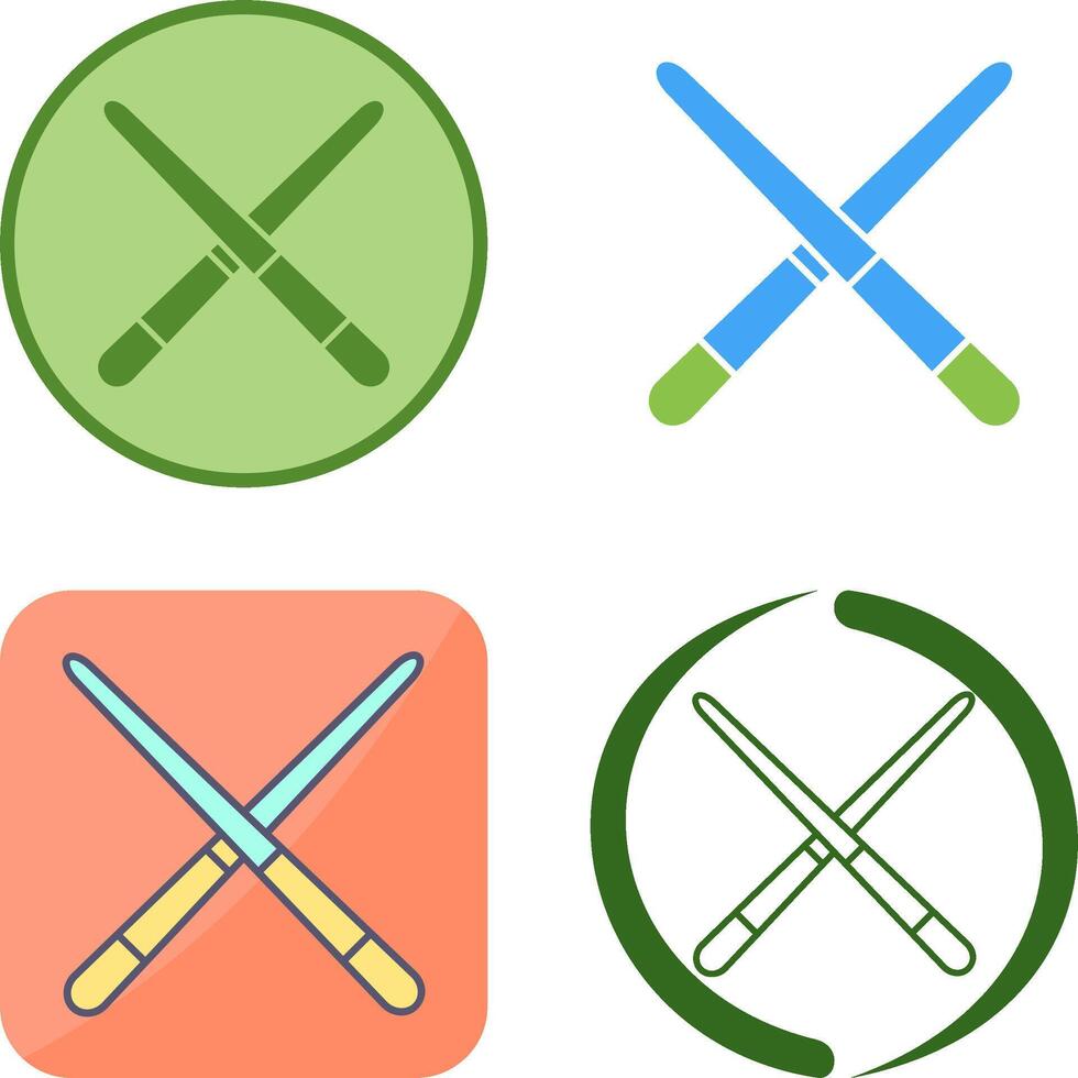 Pool Cue Icon Design vector