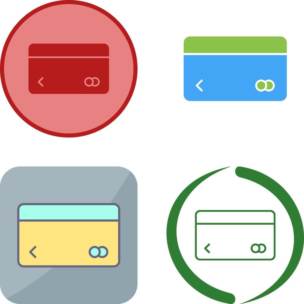 Unique Credit Card Icon Design vector