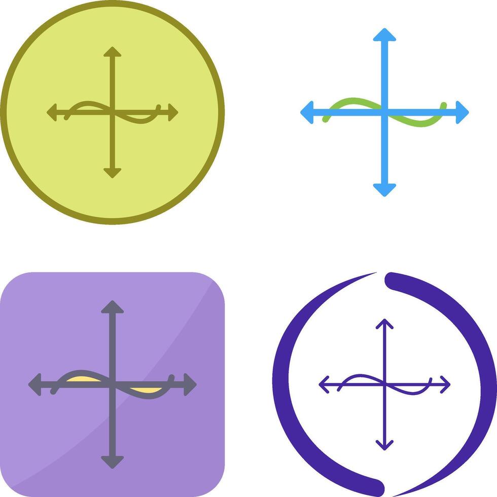 Unique Graph Icon Design vector