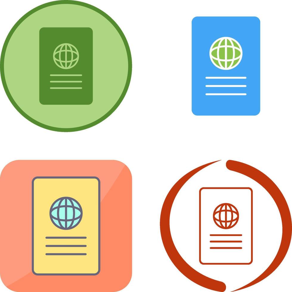 Unique Global Report Icon Design vector