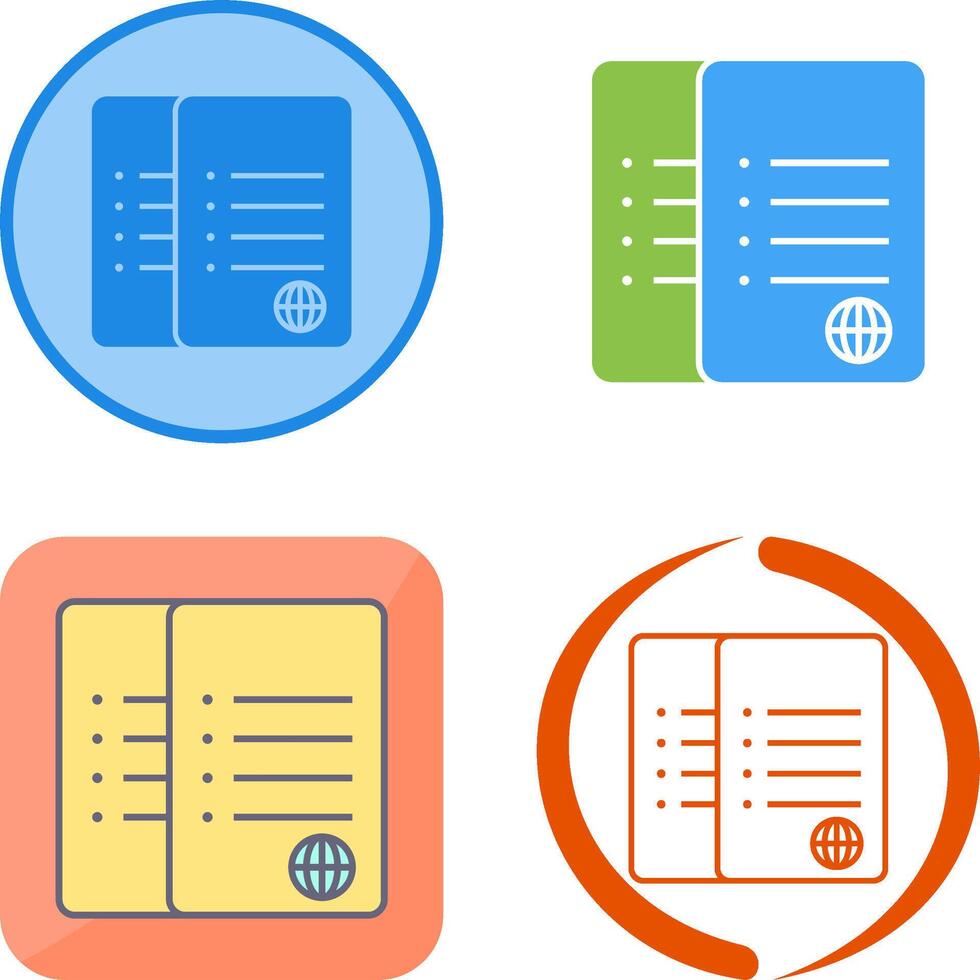 Unique Network Files Icon Design vector