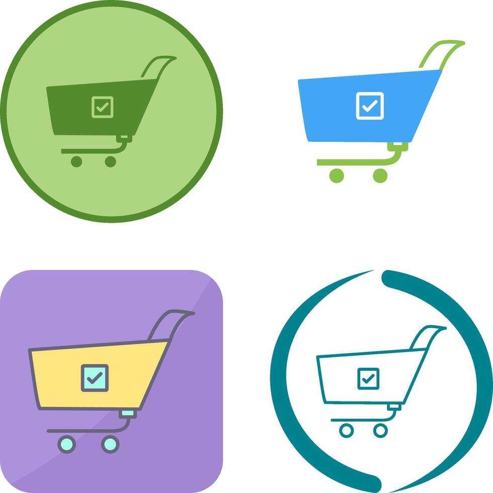 Unique Confirm Order Icon Design vector
