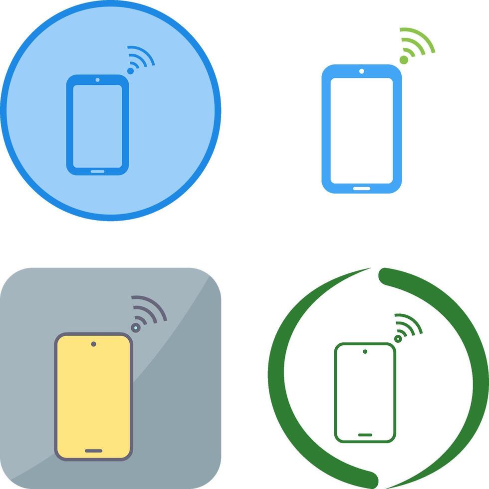 Unique Connected Device Icon Design vector