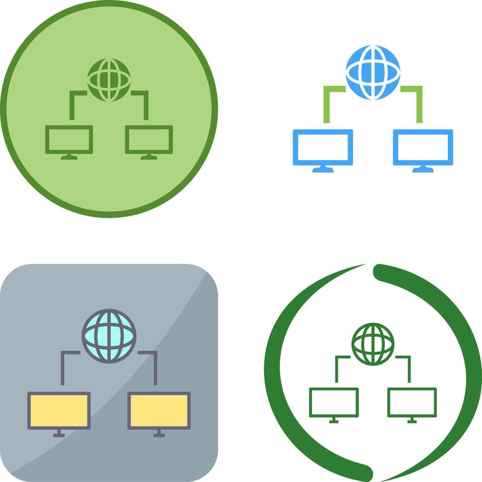 Unique Internet Connectivity Icon Design vector